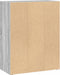 vidaXL - Boekenkast - 60x30x77 - cm - bewerkt - hout - grijs - sonoma - eikenkleurig