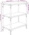 vidaXL - Boekenkast - 60x33x70,5cm - bewerkt - hout - en - staal - sonoma - eikenkleur