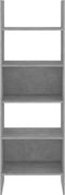 vidaXL - Boekenkast - 60x35x180 - cm - bewerkt - hout - betongrijs