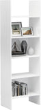 vidaXL - Boekenkast - 60x35x180 - cm - bewerkt - hout - hoogglans - wit