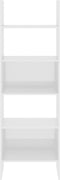 vidaXL - Boekenkast - 60x35x180 - cm - bewerkt - hout - hoogglans - wit