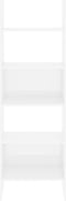 vidaXL - Boekenkast - 60x35x180 - cm - bewerkt - hout - hoogglans - wit