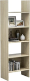 vidaXL - Boekenkast - 60x35x180 - cm - bewerkt - hout - sonoma - eikenkleurig