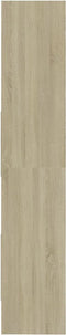 vidaXL - Boekenkast - 60x35x180 - cm - bewerkt - hout - sonoma - eikenkleurig