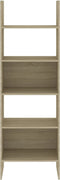 vidaXL - Boekenkast - 60x35x180 - cm - bewerkt - hout - sonoma - eikenkleurig
