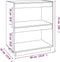 vidaXL - Boekenkast - 60x35x71 - cm - massief - grenenhout