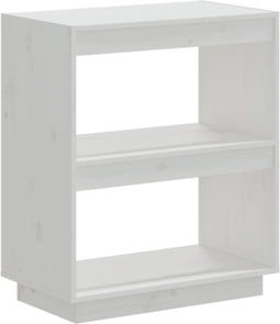 vidaXL - Boekenkast - 60x35x71 - cm - massief - grenenhout - wit