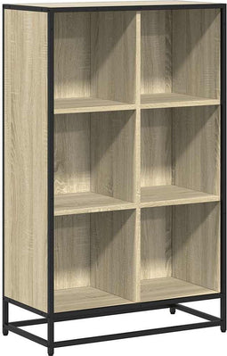 vidaXL - Boekenkast - 65,5x33x107,5 - cm - bewerkt - hout - sonoma - eikenkleurig