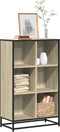 vidaXL - Boekenkast - 65,5x33x107,5 - cm - bewerkt - hout - sonoma - eikenkleurig