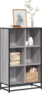 vidaXL - Boekenkast - 65,5x33x107,5cm - bewerkt - hout - grijs - sonoma - eikenkleur