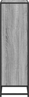 vidaXL - Boekenkast - 65,5x33x107,5cm - bewerkt - hout - grijs - sonoma - eikenkleur