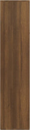 vidaXL - Boekenkast - 66x30x130 - cm - bewerkt - hout - bruin - eikenkleur