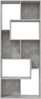 vidaXL - Boekenkast - 67x24x161 - cm - bewerkt - hout - betongrijs