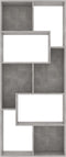 vidaXL - Boekenkast - 67x24x161 - cm - bewerkt - hout - betongrijs