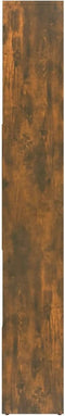 vidaXL - Boekenkast - 67x24x161 - cm - bewerkt - hout - gerookt - eikenkleurig