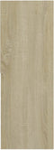 vidaXL - Boekenkast - 67x24x161 - cm - bewerkt - hout - sonoma - eikenkleurig