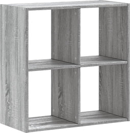 vidaXL - Boekenkast - 68,5x32x68,5 - cm - bewerkt - hout - grijs - sonoma - eiken