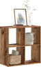 vidaXL - Boekenkast - 68,5x32x68,5 - cm - bewerkt - hout - oud - houtkleurig