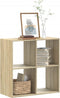 vidaXL - Boekenkast - 68,5x32x68,5 - cm - bewerkt - hout - sonoma - eikenkleurig