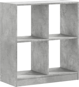 vidaXL - Boekenkast - 68,5x32x75 - cm - bewerkt - hout - betongrijs