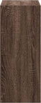 vidaXL - Boekenkast - 68,5x32x75 - cm - bewerkt - hout - bruin - eikenkleurig