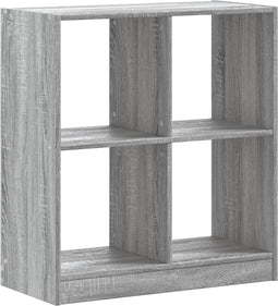 vidaXL - Boekenkast - 68,5x32x75 - cm - bewerkt - hout - grijs - sonoma - eikenkleurig