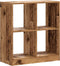 vidaXL - Boekenkast - 68,5x32x75 - cm - bewerkt - hout - oud - houtkleurig