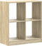vidaXL - Boekenkast - 68,5x32x75 - cm - bewerkt - hout - sonoma - eikenkleurig
