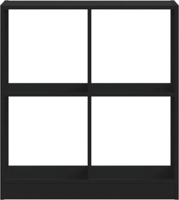 vidaXL - Boekenkast - 68,5x32x75 - cm - bewerkt - hout - zwart