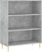 vidaXL - Boekenkast - 69,5x32,5x90 - cm - bewerkt - hout - betongrijs