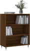 vidaXL - Boekenkast - 69,5x32,5x90 - cm - bewerkt - hout - bruin - eikenkleur