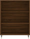 vidaXL - Boekenkast - 69,5x32,5x90 - cm - bewerkt - hout - bruin - eikenkleur
