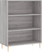 vidaXL - Boekenkast - 69,5x32,5x90 - cm - bewerkt - hout - grijs - sonoma - eikenkleur