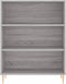 vidaXL - Boekenkast - 69,5x32,5x90 - cm - bewerkt - hout - grijs - sonoma - eikenkleur