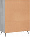 vidaXL - Boekenkast - 69,5x32,5x90 - cm - bewerkt - hout - grijs - sonoma - eikenkleur