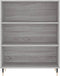 vidaXL - Boekenkast - 69,5x32,5x90 - cm - bewerkt - hout - grijs - sonoma - eikenkleur