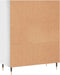 vidaXL - Boekenkast - 69,5x32,5x90 - cm - bewerkt - hout - hoogglans - wit