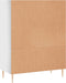 vidaXL - Boekenkast - 69,5x32,5x90 - cm - bewerkt - hout - hoogglans - wit