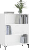 vidaXL - Boekenkast - 69,5x32,5x90 - cm - bewerkt - hout - wit