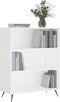vidaXL - Boekenkast - 69,5x32,5x90 - cm - bewerkt - hout - wit