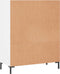 vidaXL - Boekenkast - 69,5x32,5x90 - cm - bewerkt - hout - wit