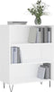 vidaXL - Boekenkast - 69,5x32,5x90 - cm - bewerkt - hout - wit