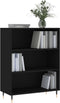 vidaXL - Boekenkast - 69,5x32,5x90 - cm - bewerkt - hout - zwart