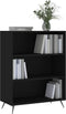 vidaXL - Boekenkast - 69,5x32,5x90 - cm - bewerkt - hout - zwart