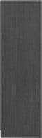 vidaXL - Boekenkast - 70x33x110 - cm - massief - grenenhout - grijs