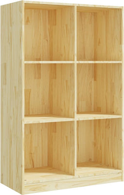 vidaXL - Boekenkast - 70x33x110 - cm - massief - grenenhout