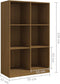 vidaXL - Boekenkast - 70x33x110 - cm - massief - grenenhout - honingbruin
