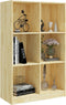 vidaXL - Boekenkast - 70x33x110 - cm - massief - grenenhout