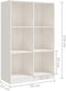 vidaXL - Boekenkast - 70x33x110 - cm - massief - grenenhout - wit