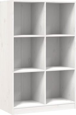 vidaXL - Boekenkast - 70x33x110 - massief - grenenhout - wit